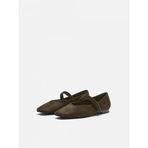 로서울 Rowie mary jane shoes Suede Khaki 388708