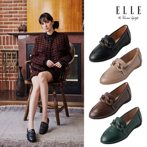 ELLE 엘르 23FW 양가죽 클레어 로퍼