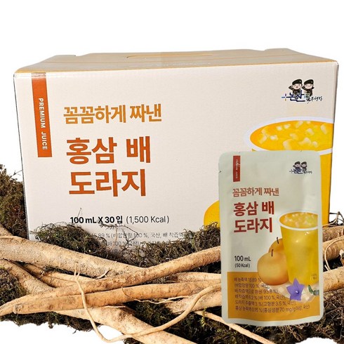 조은팜 꼼꼼하게 짜낸 홍삼 배도라지즙, 1박스, 3L
