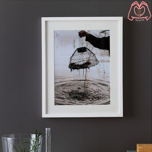 이케아 리바 액자 화이트 40x50 cm 901.795.07, 기본, 1개