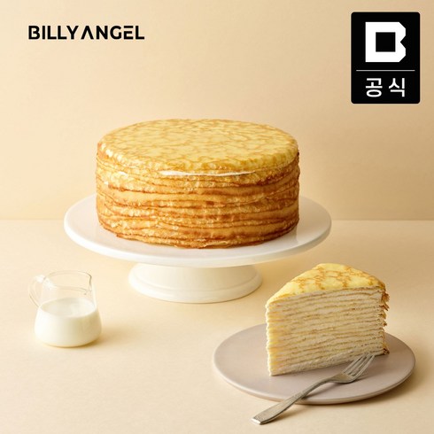 빌리엔젤 밀크 크레이프 케이크, 1개, 700g