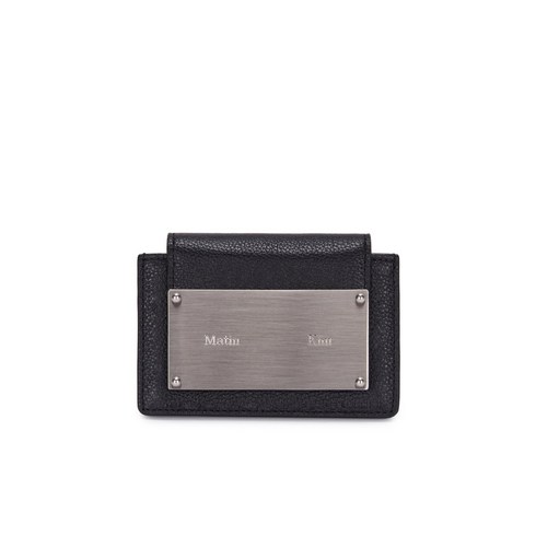 국내매장판 마뗑킴 아코디언 카드지갑 ACCORDION WALLET IN BLACK MK2212WL001BB