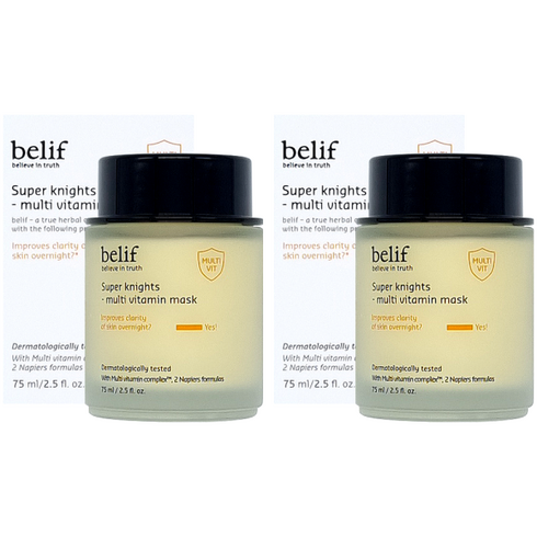 빌리프 슈퍼 나이츠 멀티 비타민 마스크 75ml + 슬리핑마스크, 슈퍼 나이츠 멀티 비타민 마스크 75ml x 2개