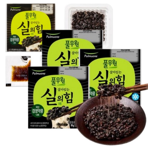 풀무원 검정약콩 나또 40팩, 49.5g, 40개