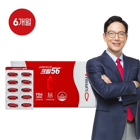 슈퍼바부스트 슈퍼바부스트 크릴56 6개월분, 60정, 750mg, 6박스