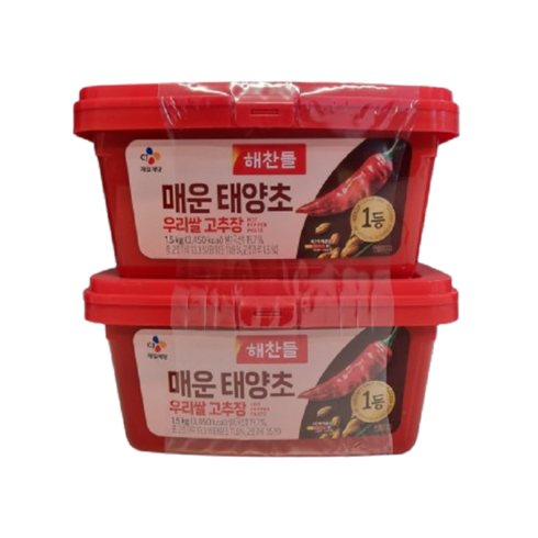 해찬들 우리쌀로만든 매운 태양초고추장, 3kg, 1개