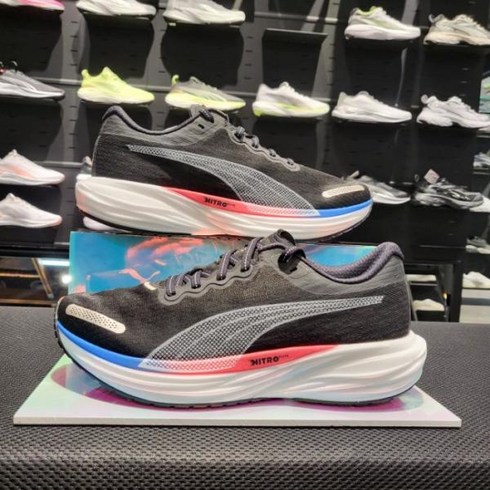 국내매장용 PUMA 푸마 디비에이트 나이트로 Deviate Nitro 2 블랙 BLACK 376807_13 남성 러닝화 라이프스타일 패션 스니커즈 운동화