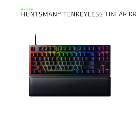레이저 헌츠맨 V2 TKL 리니어 KR 한글자판 텐키리스 키보드