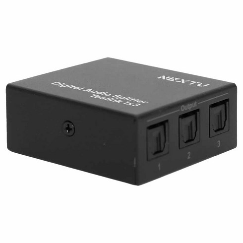 NEXTU AV2438OPT-SP 광오디오 SPDIF 1:3 분배기/Toslink 한대의 SPDIF 광신호를 3개의 SPDIF 스피커에 동시에 오디오를 출력/5.1 채널 사운드