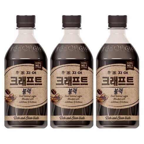 조지아 크래프트 블랙 470ml, 12개