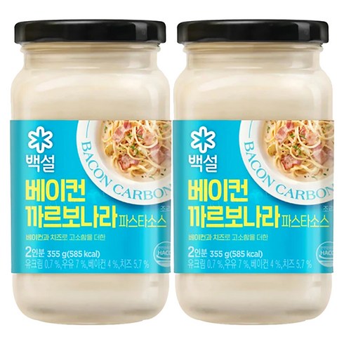 백설 크림 35ml 1개 - 백설베이컨까르보나라파스타소스355G, 355g, 2개