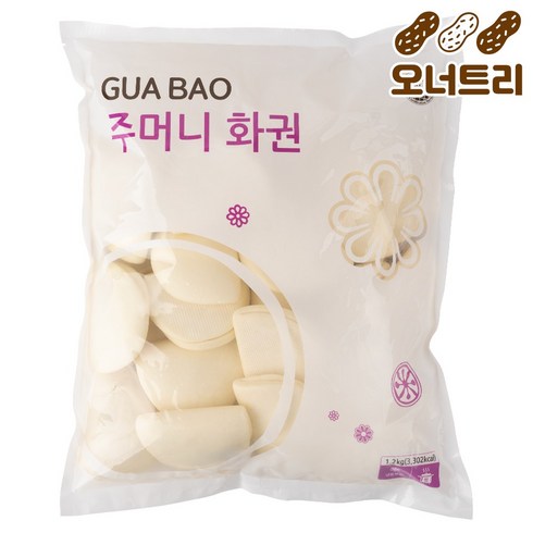 오너트리 바오번 주머니 꽃빵 1.2kg 1개 쌈빵 글러브빵 플라워롤 고추잡채 화권