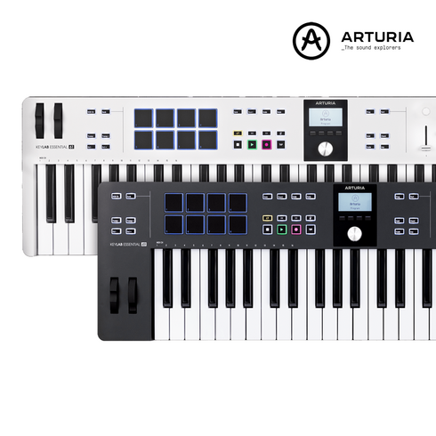 Arturia KeyLab Essential 49 MK3 아투리아 미디 키보드 컨트롤러, 블랙