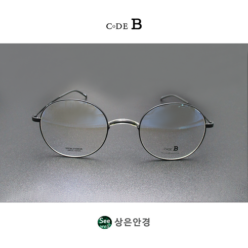 김종필 안경 국산 코드비 CODE B BC 001 Col 003 매트 블랙 라운드 48 사이즈 코없는 안경