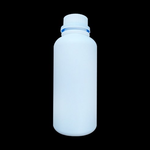 화이트1000ml - 플라스틱 원형 용기 밀폐 통 공병 1000ml 1리터 백색 10개 묶음, 1개