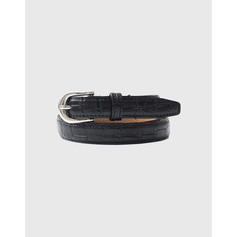 룩캐스트 블랙 크랙 제이드 레더 벨트 BLACK CRACK JADE LEATHER BELT-176785