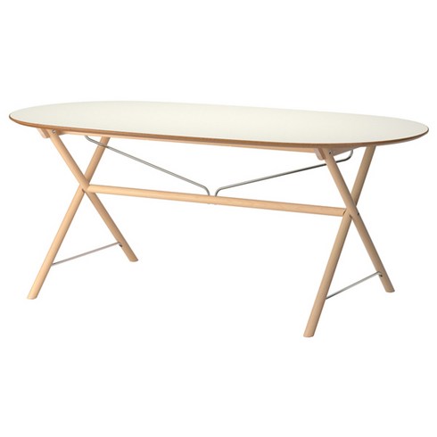 이케아 DALSHULT 식탁 테이블 세트 화이트 185x90, 달스훌트 식탁 세트