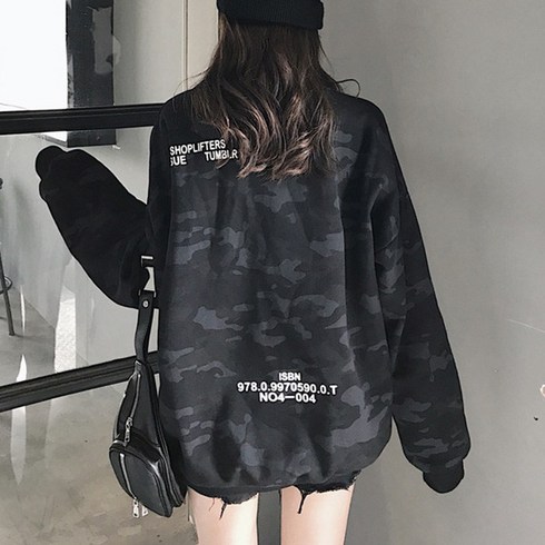 대박난박양 밀리터리 기모 맨투맨