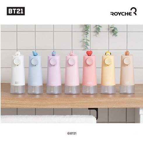 로이체 BT21 자동 거품 손세정기 디스펜서 1P + 리필용액 1P, BT21 베이비 손세정기 치미