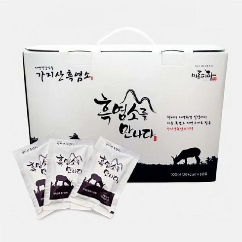 프리미엄 흑염소 진액 건강즙 100ml 60봉 명절 선물세트 추석 설, 60개