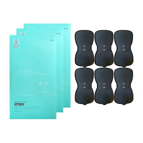 클럭 미니 마사지기 리필패드 대왕패드 6개입 1박스, 3개