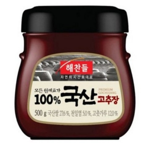 해찬들 모든 원재료가 100% 국산고추장, 500g, 1개