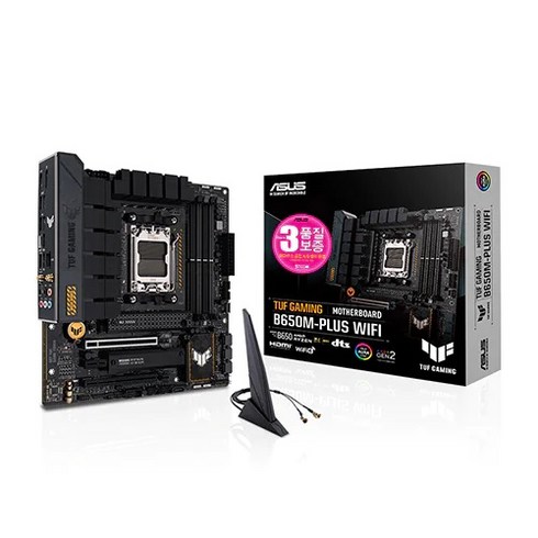 ASUS TUF Gaming B650M-PLUS WIFI STCOM 에이수스 컴퓨터 게이밍 PC 메인보드 AMD CPU추천 MainBoard, 단품