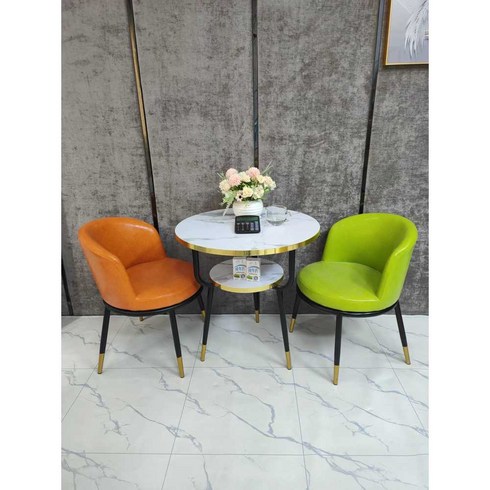 사리넨테이블 원형테이블 카페 타원형 대리석 라운드, 화이트 직경 80