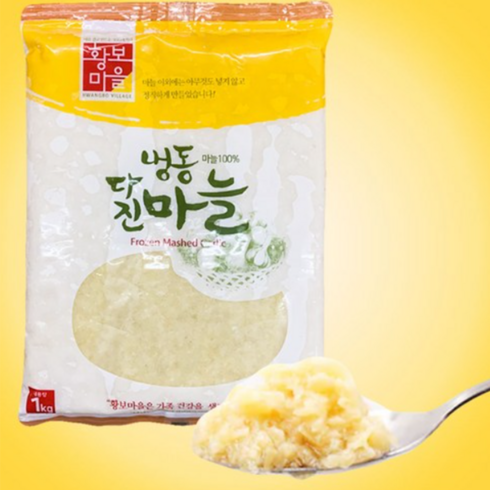 황보마을 냉동 다진마늘 1kg, 3개