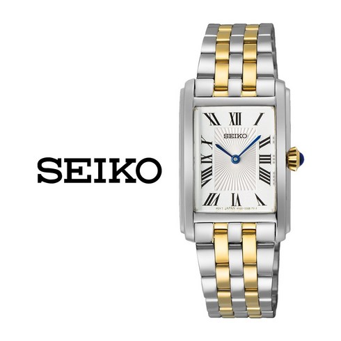 세이코 SEIKO 국내재고 골드 스퀘어 여성 사각 메탈 손목시계 SWR087