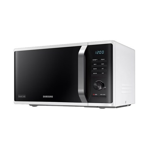 MSE35110SM - 삼성 세라믹 전자레인지 23리터 블랙 화이트 쾌속해동 자동조리 다이얼 MS23C3535AK