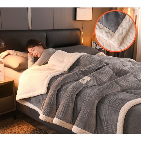 록신 두껍게 보온 담요 침실 덮개 담요 소파담요 이불 HY008BZ011