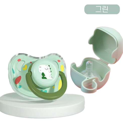 루퍼피 강아지 쪽쪽이 치발기 + 케이스, 1세트, 그린