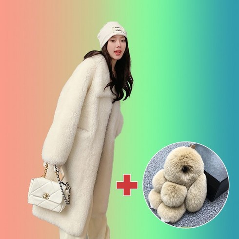 2023년 가성비 최고 리얼양털코트 - 르메 리얼양털 무스탕 롱코트 자켓 호주버진양털100%