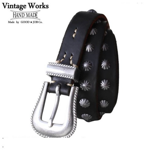 빈티지웍스 웨스턴 벨트 콘초 가죽 Leather belt Vintage Works