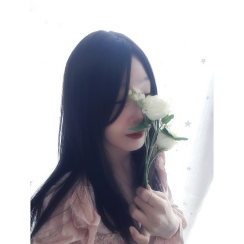 에타이피 자연스러운 스타일연출 여성 앞머리없는 긴머리 통가발 60cm, 01-블랙, 1개