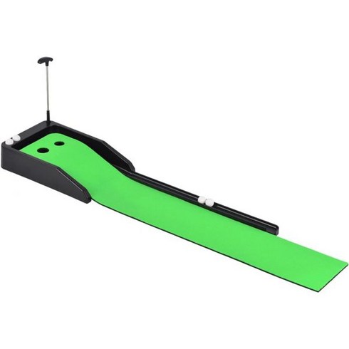 Generic 퍼팅연습기 퍼터연습 골프 퍼팅 매트 실내 볼 리턴 편리한 스킬 향상 담요 훈련 보조 아마추어용