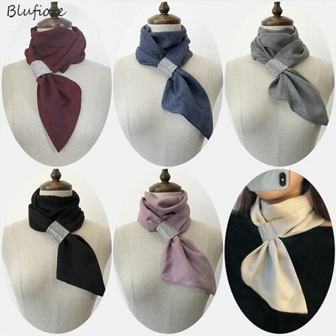 [블루피오레] 큐빅 무지 고리 스카프 AF3906