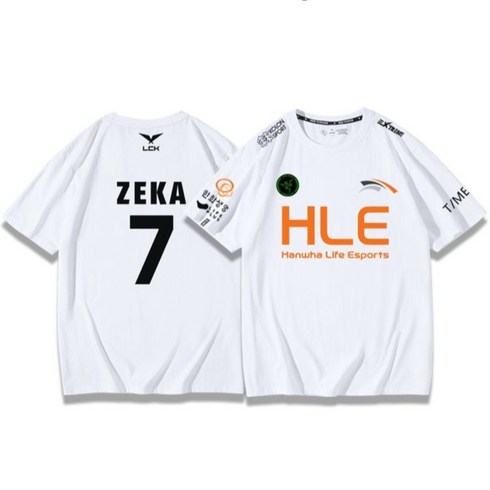 HLE 한화생명 반팔 티셔츠 유니폼 롤 LOL 반팔티 LCK