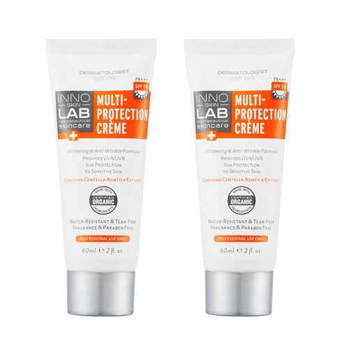 [이노스킨랩]이노스킨랩 멀티프로텍션 선크림60ml (2개)+이노스킨랩알로에세럼본품110미리, 2개, 60ml