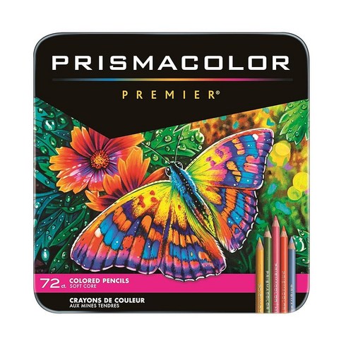 Prismacolor 프리미어 컬러연필 드로잉 스케치 성인 컬러링을 위한 미술 용품 소프트 코어 72팩(패키지는 다양할 수 있음) 4288477393, 72 Count (Pack of 1), 72 Count (Pack of 1)