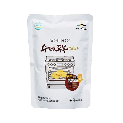 오븐에 직접구운 수제 두부과자, 110g, 6개