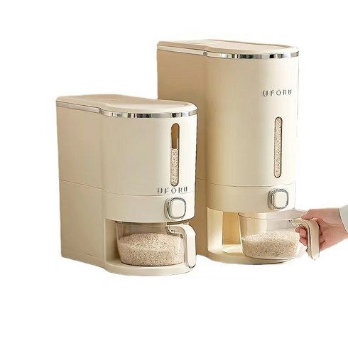 Bestforu 부엌방습 쌀통 쌀 보관통 방습 5kg 10kg, 1개