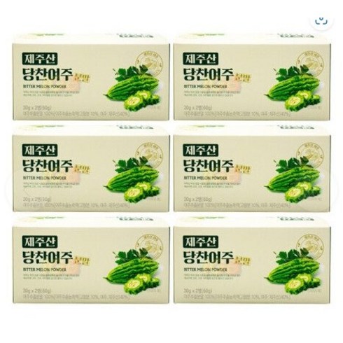 GBMS 제주산 당찬여주 분말 30g X 2병 6통, 2개