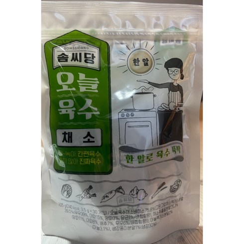 팔도 솜씨당 오늘육수 채소, 105g, 1개