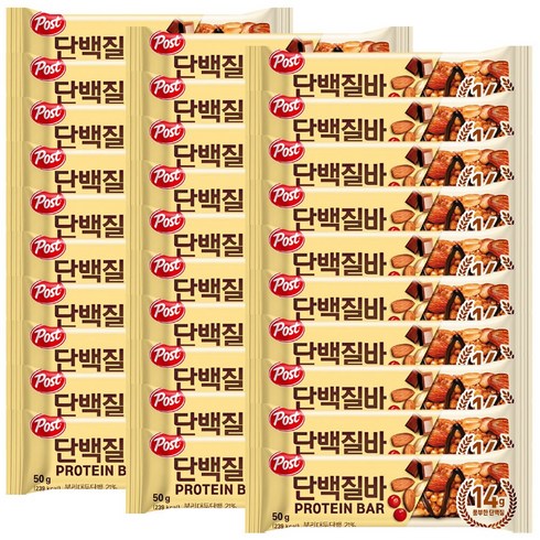 포스트 단백질바 10개입 (500g) X2개, 30개, 50g