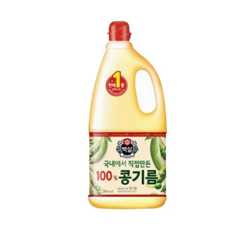 백설 콩기름, 1.8L, 2개