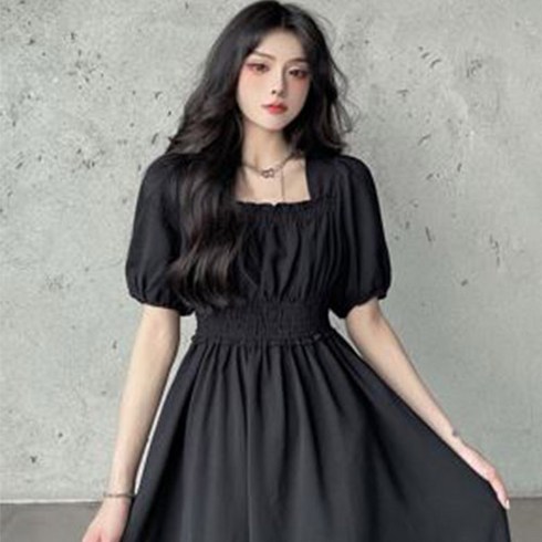 주디앤 여성 봄 여름 아일랜드 퍼프 반팔 원피스 리빙공감