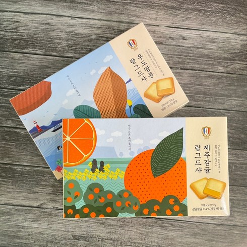 제주감귤 & 우도땅콩 랑그드샤 (각 3BOX 씩), 3개