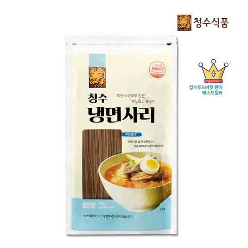 청수냉면사리 - 청수 프리미엄 쫄깃한 냉면사리 650g x 1개(5인분), 1개